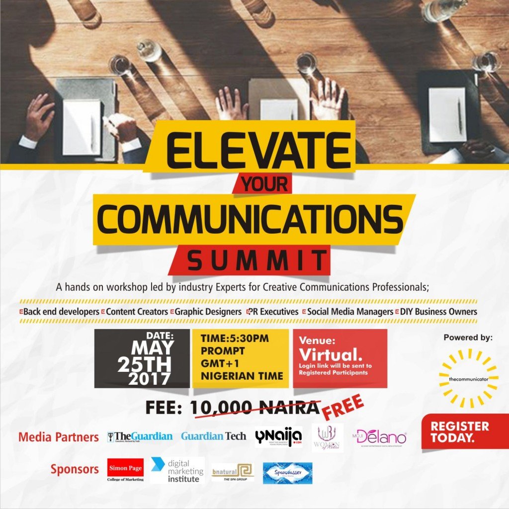 COMMUNICATIONS SUMMIT SET TO TRAIN YOUNG CREATIVE PROFESSIONALS