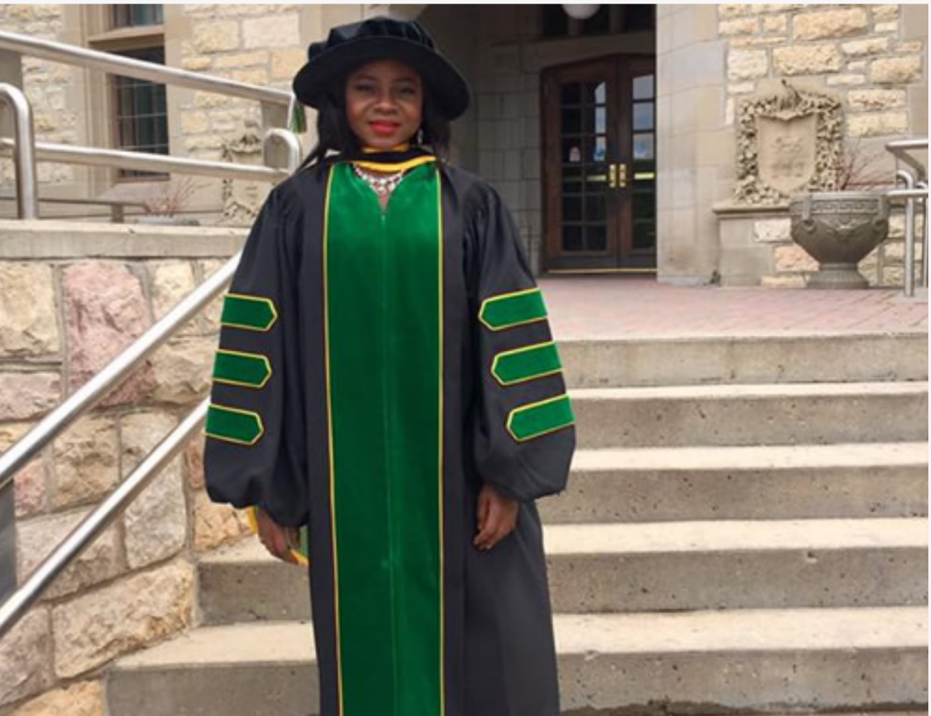 MEET ADEOLA OLUBAMIJI, FORMER PEPPER SELLER WHO IS THE FIRST BLACK WOMAN TO EARN A PHD IN BIOMEDICAL ENGINEERING FROM A CANADIAN UNIVERSITY 