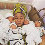 NIGERIAN WOMAN WELCOMES SET OF QUADRUPLETS AFTER MANY YEARS OF BEING CHILDLESS