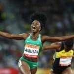 TOBI AMUSAN MAKES HISTORY AS THE FIRST NIGERIAN TO WIN GOLD AT THE COMMONWEALTH GAMES 100M HURDLES
