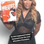 SERENA WILLIAMS MAKES HISTORY AS THE SECOND BLACK WOMAN TO BE FEATURED ON A WHEATIES BOX