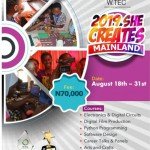 HERE’S HOW TO REGISTER FOR W-TEC’S ‘SHE CREATES CAMP 2019’ INITIATIVE | JULY – SEPTEMBER