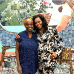 MICHELLE OBAMA VISITS AWARD WINNING NIGERIAN ARTIST, NJIDEKA AKUNYILI-CROSBY AT HER STUDIO