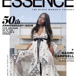 Naomi Campbell Makes History takes shoots Herself with an iphone for essence 50th Anniversary Issue