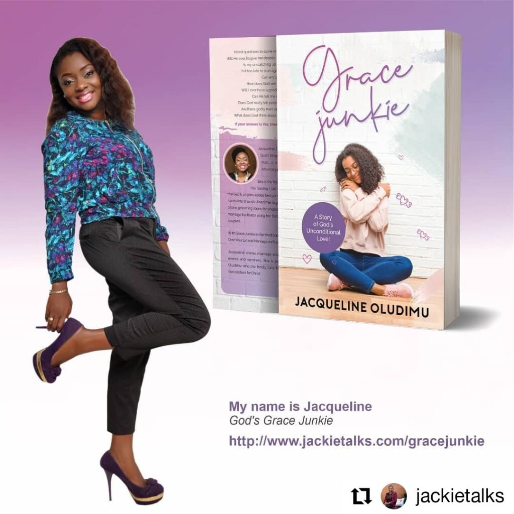 Jackie Oludimu Set To Launch New Book; “Grace Junkie” On September 12th