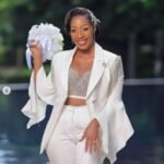 This Bride Wore A White Trouser Suit On Her Wedding Day And It’s Beautiful (See Photos)