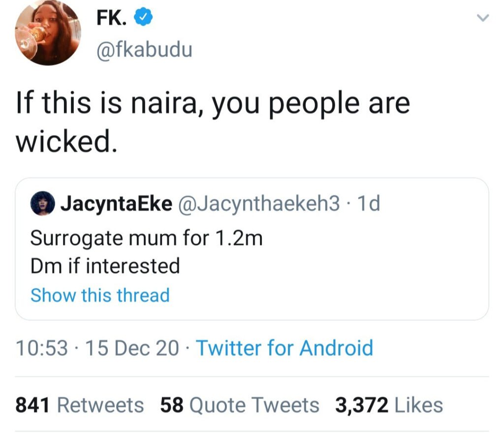 Woman Announces Search For Surrogate, And N1.2 Million As Cash Reward