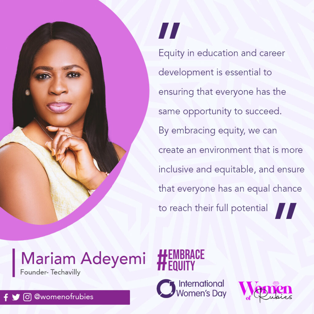 Mariam Adeyemi, Founder- Techavilly