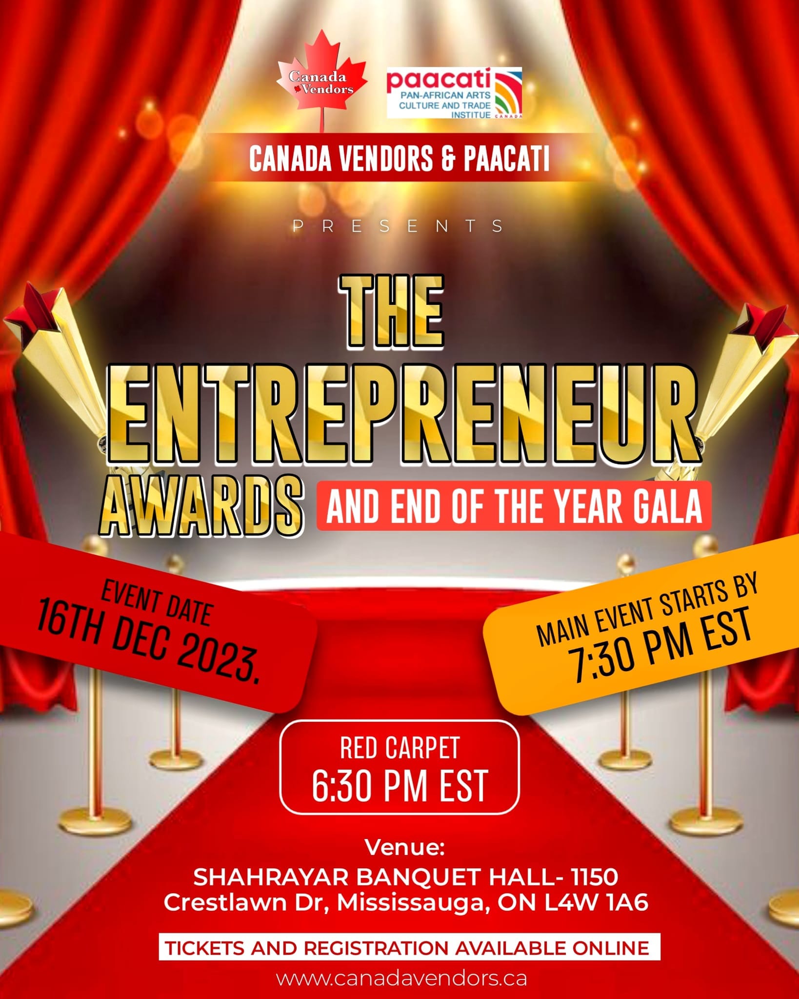 Canada Vendors Entrepreneur Awards