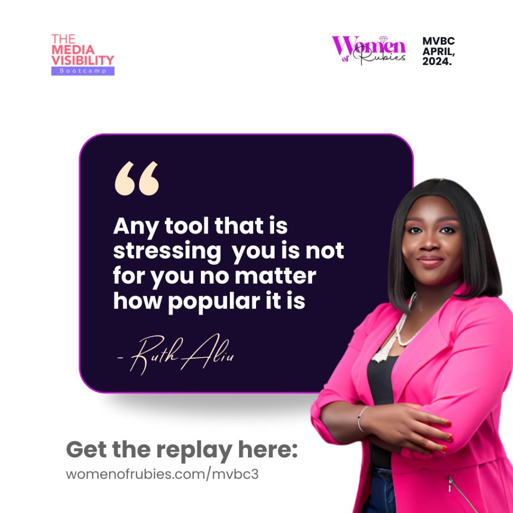  Women of Rubies Media Visibility BootCamp
