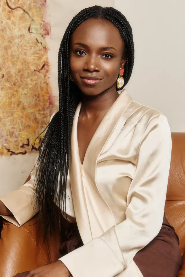 Portrait of Yinka Ogunbiyi, founder of Halo and creator of the HaloBraid technology