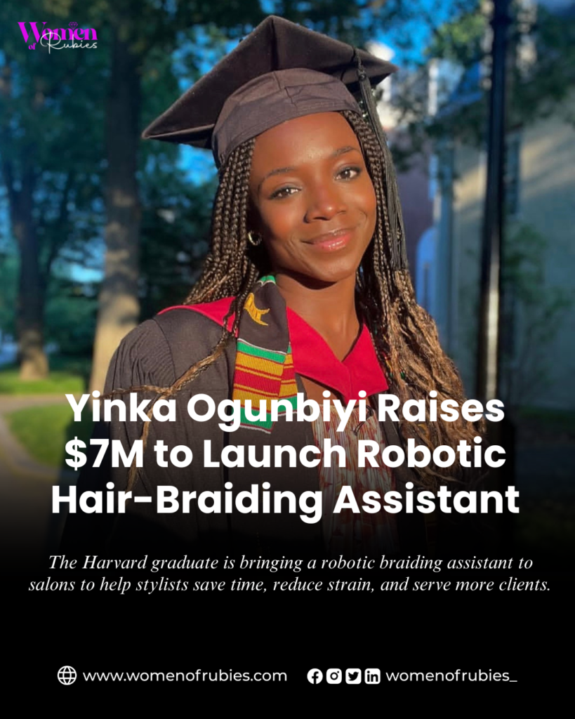 Yinka Ogunbiyi, Founder of Halobraid, a robotic braiding assitant