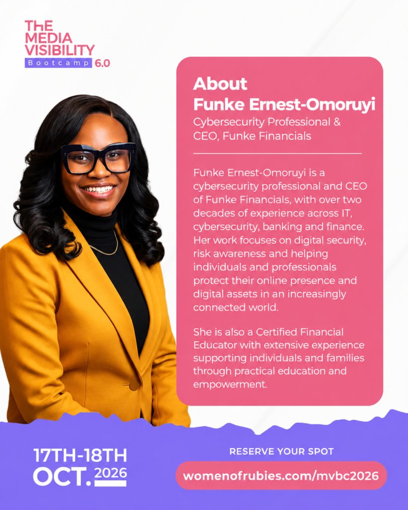 Funke Ernest-Omoruyi speaker at Media Visibility Bootcamp 6.0