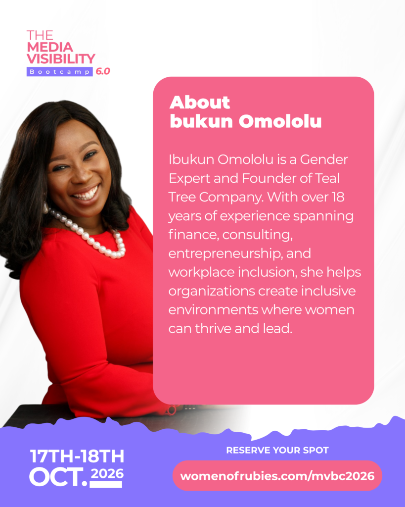 Ibukun Omololu speaker at Media Visibility Bootcamp 6.0